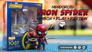 Nendoroid Unboxing amp Review  Nendoroid 1037 Iron Spider Infinity Edition nendoroid spiderman [upl. by Nuyh]