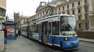 Straßenbahn München Original GT6NWagen am Karlsplatz [upl. by Ibrad]