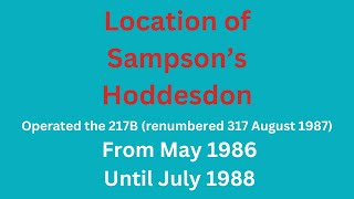 Location of the Sampsons garage in Hoddesden subsequently acquired by County Bus amp Coach as HD [upl. by Menashem]