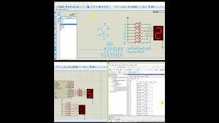 7Segment Display Microcontroller Programming with CodeVision and Simulation in Proteus [upl. by Etteuqal]