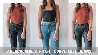 Abercrombie amp Fitch TryOn Haul  Curve Love Jeans Review [upl. by Beekman]