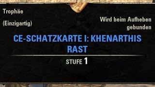 TESO Schatzkarten CESchatzkarte Khenarthis Rast I  Khenarthis Roost I CE Treasure Map [upl. by Horlacher]