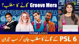 Meaning of Groove Mera Anthem Song of HBL PSL 2021 Season 6  Cricket Lovers PK [upl. by Einama]