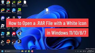 How to Open a RAR File with a White Icon in Windows 111087 [upl. by Wills]