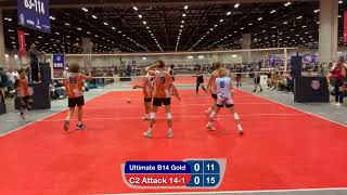 C2 Attack 141 vs Ultimate B14 Gold at AAU Championships 2024 07062024  Day 3 [upl. by Aicilihp]