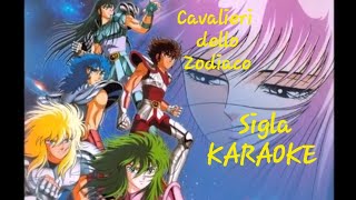 i Cavalieri Dello Zodiaco Sigla KARAOKE [upl. by Enaywd]