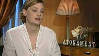 Atonement  Interview  Romola Garai on being Briony [upl. by Ahsiryt]