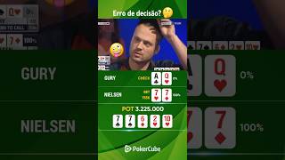 Erro de decisão ⁉️ pokerbrasil poker pokertime poquer casino pokerplayer pokerstars shorts [upl. by Harimas]