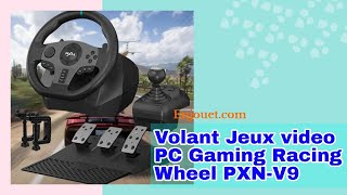 Volant Jeux video PC Gaming Racing Wheel PXN V9 [upl. by Orsay]