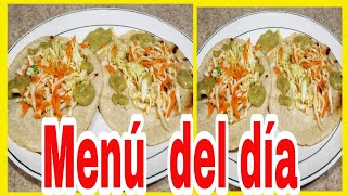 Menú del dia 🫓GORDITAS de CARNE y QUESO😋🧀 PUPUSAS a mi estiloMartucha F [upl. by Slack695]