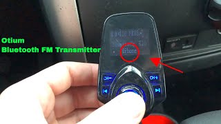 ✅ How To Use Otium T10 Bluetooth FM Transmitter Review [upl. by Zerla972]