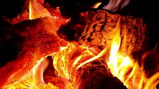 🔥 FIREPLACE crackling Sound  Cozy Golden Flames Ambience 4 HOURS [upl. by Harv941]