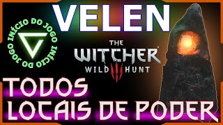 The Witcher 3  Velen Todos Locais de Poder Início do Jogo [upl. by Alihs]