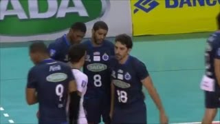 Superliga Masculina de Volei 20132014 semifinal jogo 1  Sada Cruzeiro 3 x 0 Vivo Minas [upl. by Hans]