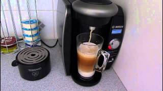 Bosch Tassimo coffee machine and how to halve the price of latte coffee [upl. by Kenzie]