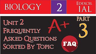 IAL Biology Unit 2  Frequently Asked Questions Part 3 in Under 10 mins [upl. by Leonora599]