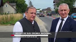 Vicovu de Sus drumul național covor asfaltic după 20 de ani [upl. by Lancaster]