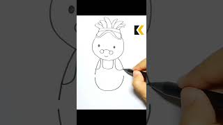 How To Draw Gilly Easily gilly bingbunny cartoon drawing kidosdrawing [upl. by Nairde]