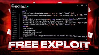 Roblox Executor  Solara Byfron Bypass Keyless PC  Exploit on Roblox 2024 FREE [upl. by Lizzy]