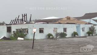 091124 Dulac LA  Intense Winds  Major Storm Surge Blocks Main Highway [upl. by Rellia365]