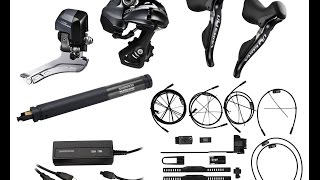 Shimano Ultegra Di2 6870 11 speed internal electronic groupset Unboxing [upl. by Aikemehs874]