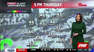 First Alert Forecast Temperatures begin to drop Thursday [upl. by Relyks553]