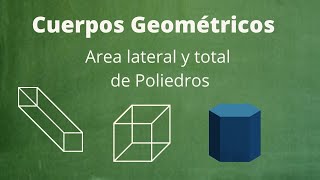 Cuerpos Geométricos  Area lateral y total de un poliedro [upl. by Pallas680]