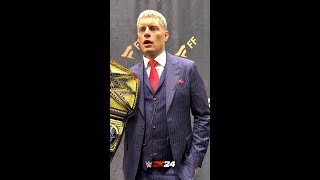 “No one deserves it more 🥺” – Cody Rhodes on DDP joining the WWE2K24 roster in the WCW pack [upl. by Amlev]