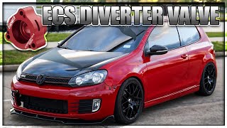 Mk6 Gti Gets ECS VWAudi Atmospheric Diverter Valve Spacer Installed [upl. by Aeslahc]