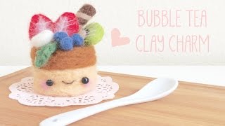 Kawaii Fruit Pudding Needle Felting Tutorial [upl. by Wiencke]