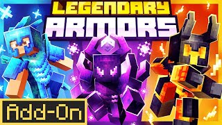 Legendary Armors  Minecraft Marketplace Addon  Showcase [upl. by Pavior446]