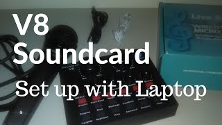 V8 Soundcard  Set up with Laptop for Videoke [upl. by Madel134]