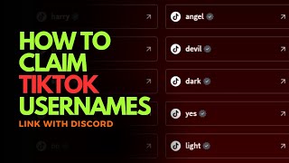 Patched How to claim TikTok usernames  OG Usernames [upl. by Yenreit]