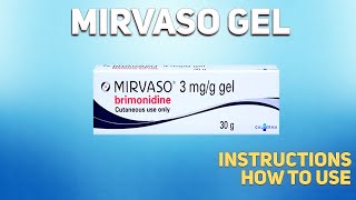 Mirvaso gel how to use used to treat a certain skin disorder called rosacea [upl. by Ninahs]