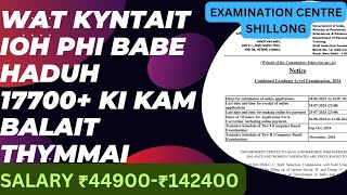 DAKI PHEW HAJAR LAITKAM THYMMAI  THOUSANDS OF VACANCIES  WAT KYNTAIT APPLY NOH  ₹44900₹14200 [upl. by Ia]