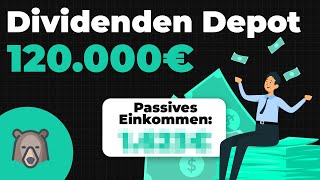 So viel DIVIDENDE zahlt mein 120000€ Dividenden Aktien Depot  Kritik an der Dividendenstrategie [upl. by Lacefield252]