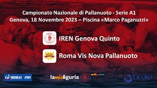 IREN Genova Quinto  Roma Vis Nova Pallanuoto [upl. by Daria679]