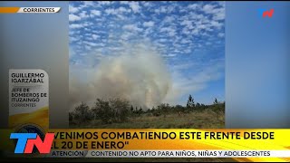 INCENDIOS EN CORRIENTES I Continúa el fuego en el norte de la provincia [upl. by Arrej]