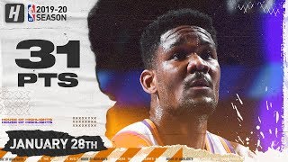 DeAndre Ayton 31 Pts Full Highlights  Suns vs Mavericks  January 28 2020 [upl. by Austin243]