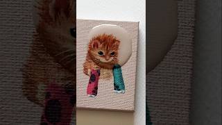 Czy koty się nudzą 🤔🐈 ciekawostki koty acrylicpainting [upl. by Dunstan]