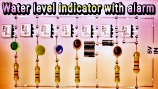 water level indicator with alarmLow level and full level [upl. by Laughton]