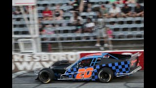 north wilkesboro speedway Max Zachem open modifed feature race onboard [upl. by Leahcimauhsoj]