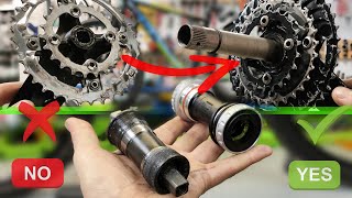 Bike Upgrades Shimano Hollowtech II Bottom Bracket and cranks Replacement [upl. by Myranda479]