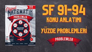 PROBLEMLER FASİKÜLÜ YÜZDE PROBLEMLERİ SF 9194 KONU ANLATIMI NURETTİN TOPRAK [upl. by Ailerua]