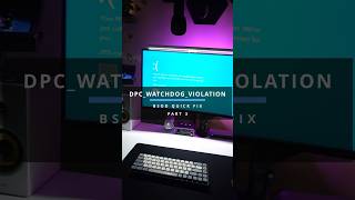 BSOD quick fix DPCWATCHDOGVIOLATION PART 3 shorts [upl. by Atinaj]