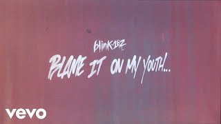 blink182  Blame It On My Youth Lyric Video [upl. by Anailli]