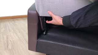 Recliner sofa disassemble video [upl. by Shriner]