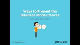 Strategyzer Webinar Ways To Present The Business Model Canvas [upl. by Jaycee]