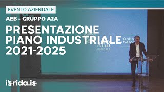 Presentazione Piano Industriale 2021  2025  AEB gruppo A2A [upl. by Gianna]