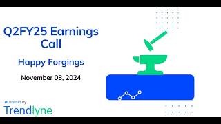 Happy Forgings Earnings Call for Q2FY25 [upl. by Wake]